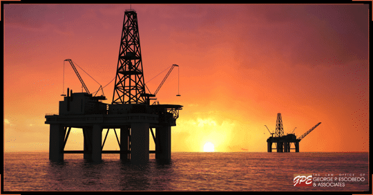 Sunset Oil Rig